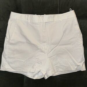 Babaton White Tailored High-Rise Shorts